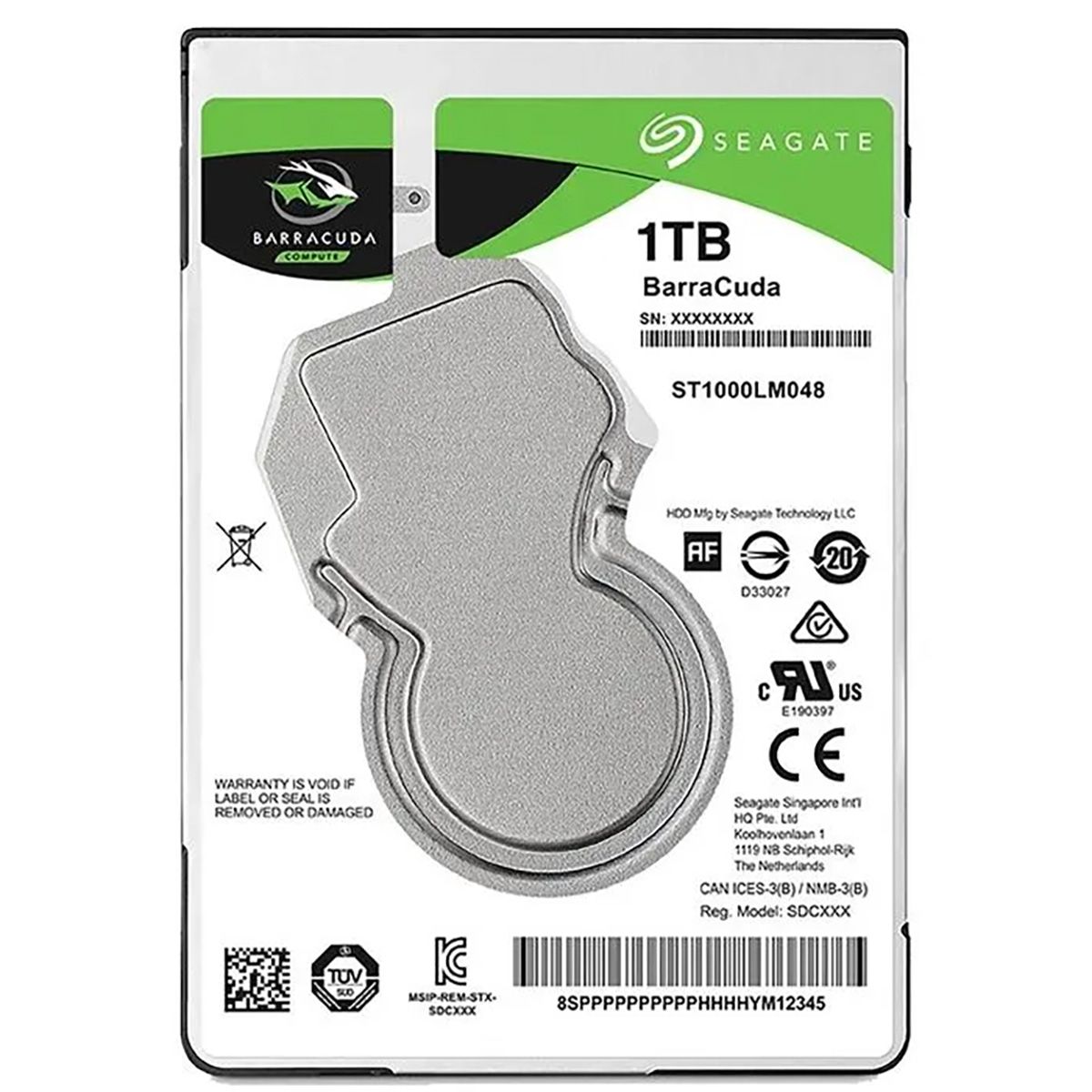 Жёсткий диск Seagate BarraCuda ST1000LM048 1TB 2.5" SATA 6Gb/s